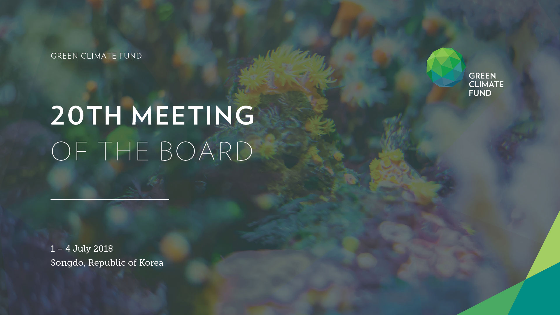 Green Climate Fund B.20 meeting press release