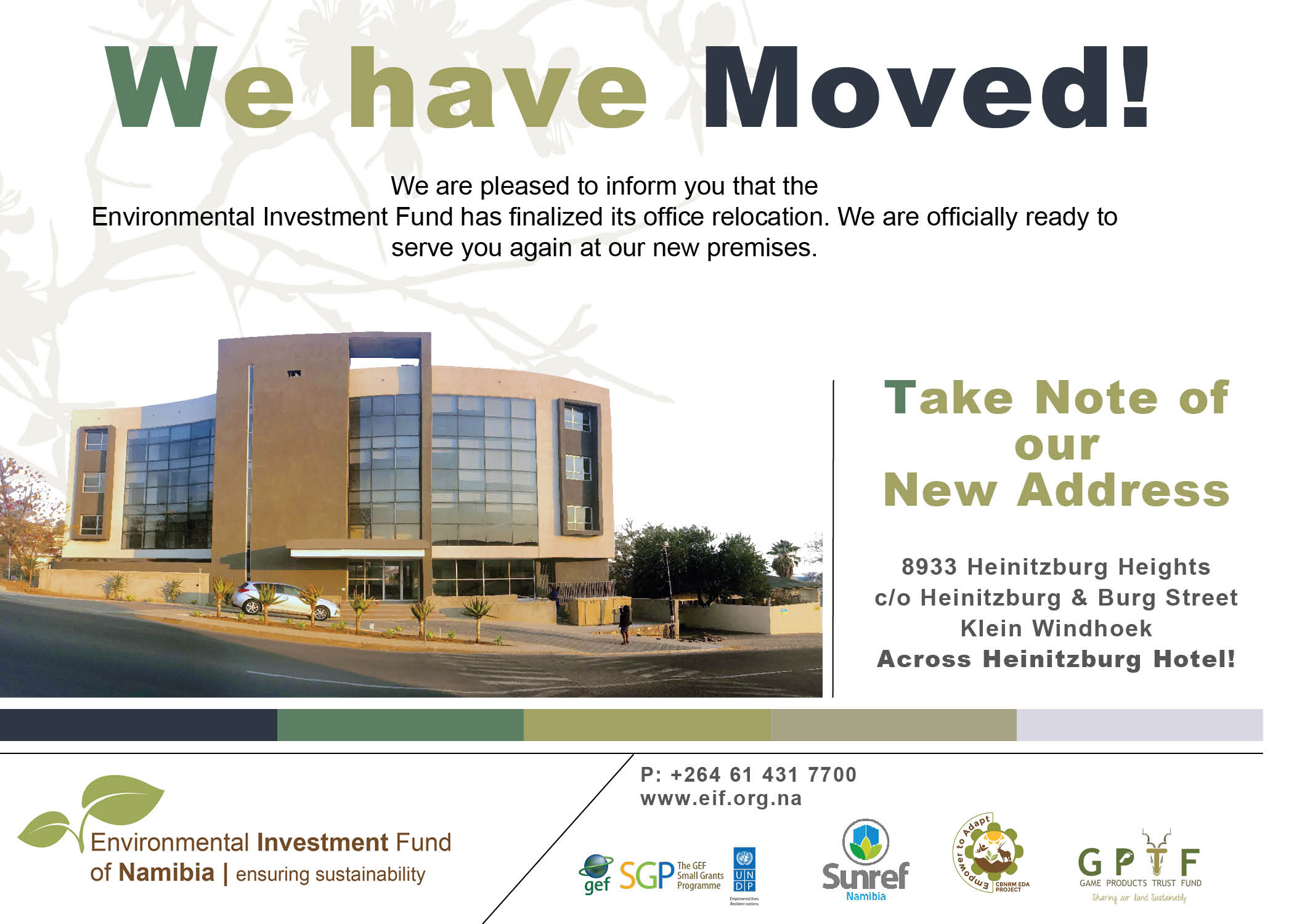 We have moved!